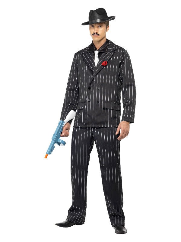 Zoot Suit Costume, Male, Black - Adult Weekender